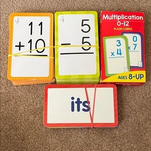 Multiplication 0-12 Flash Cards Set